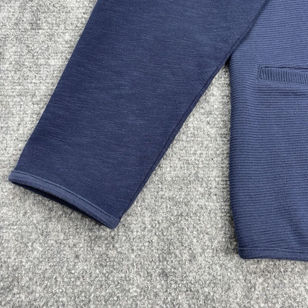 Coldwater Creek Cardigan Sweater Womens Large Navy Button Front Pockets Cotton - Picture 3 of 10